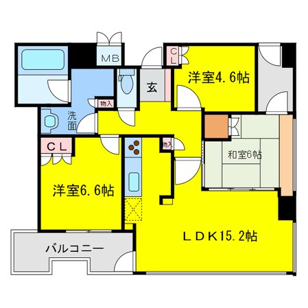 ローレルタワーサンクタス梅田の物件間取画像